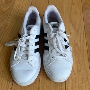White adidas sneakers